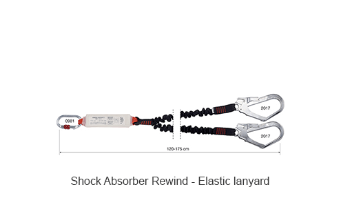 Shock Absorber Rewind - Elastic lanyard