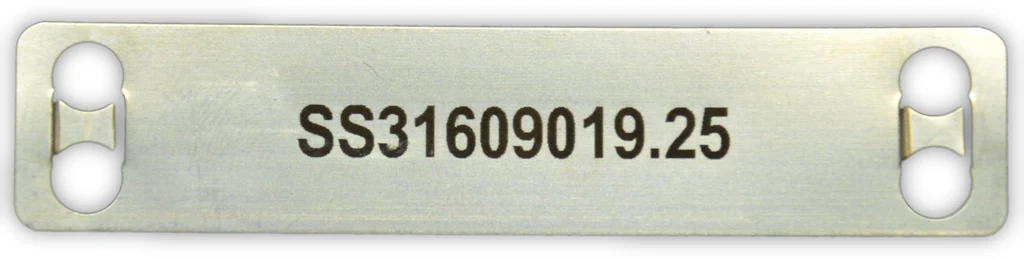 SS tag engraving